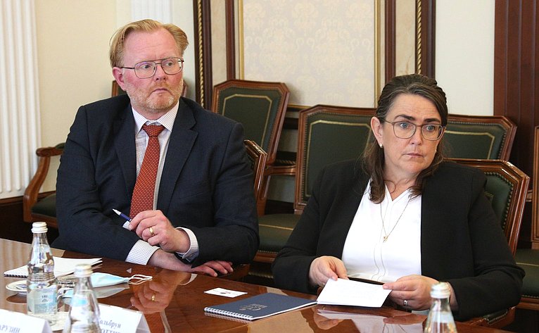Константин Косачев провел встречу с Председателем Альтинга Республики Исландии