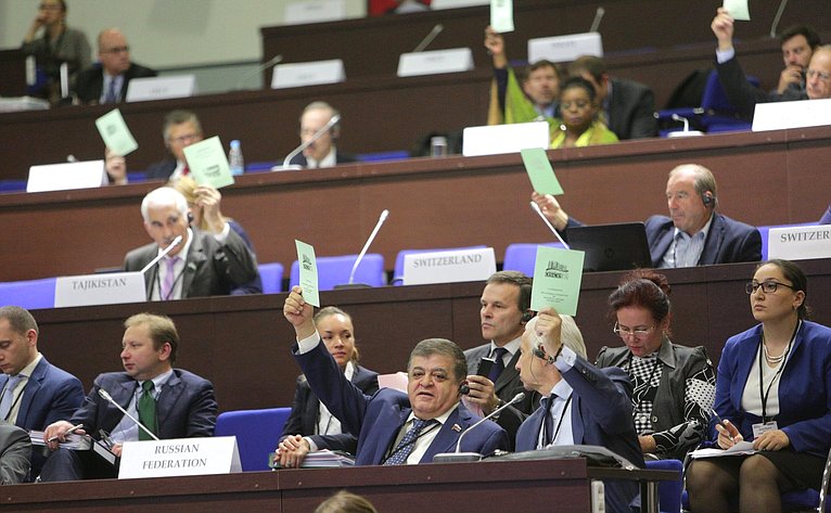 Российская делегация на Парламентской ассамблее ОБСЕ в Минске