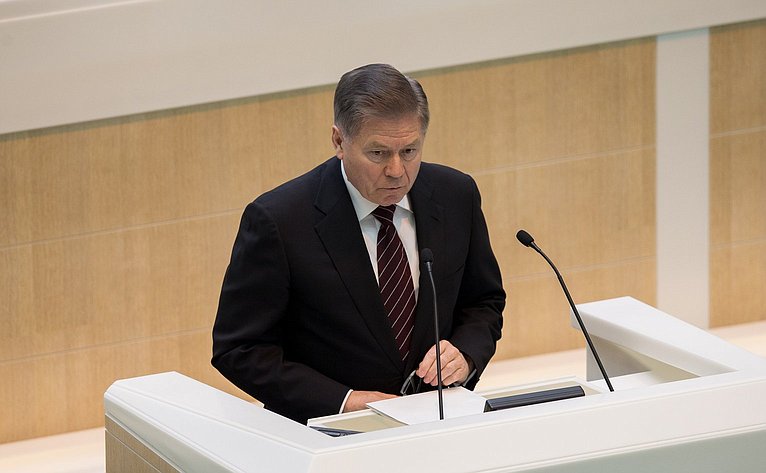 Выступление В. Лебедева на 389-м заседании Совета Федерации
