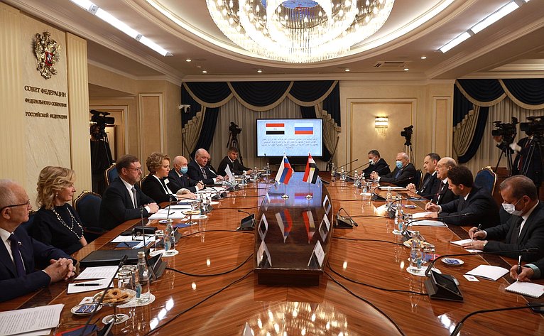 Встреча Председателя СФ Валентины Матвиенко с Председателем Сената Арабской Республики Египет