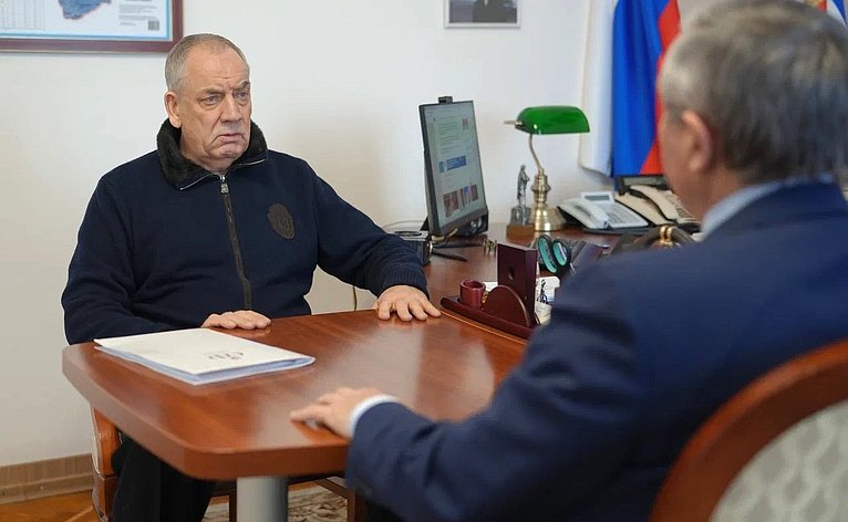 Сергей Митин провел встречу с председателем Новгородской областной Думы