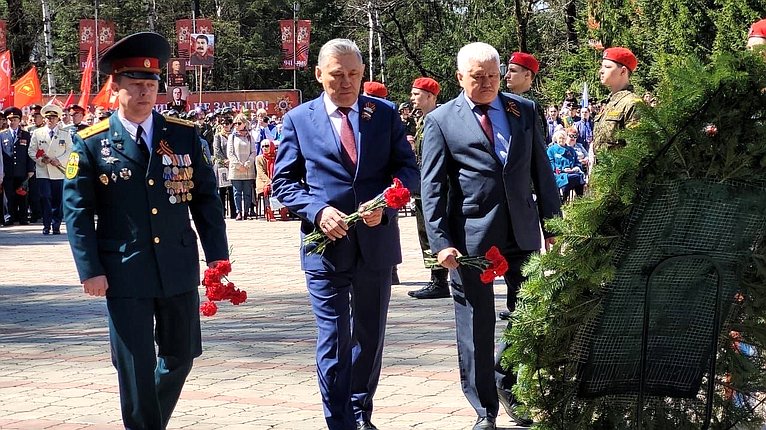 Юрий Валяев принял участие в мероприятиях, посвященных 77-ой годовщине Великой Победы