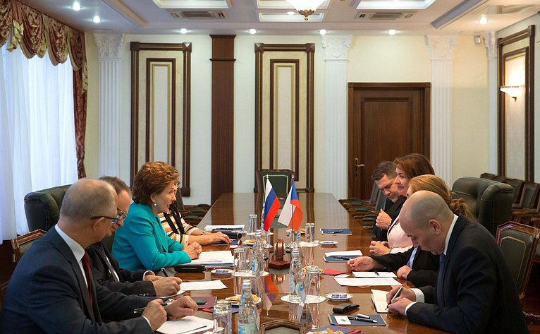 Встреча Г. Кареловой с заместителем Председателя Сената Парламента Чешской Республики М. Горской