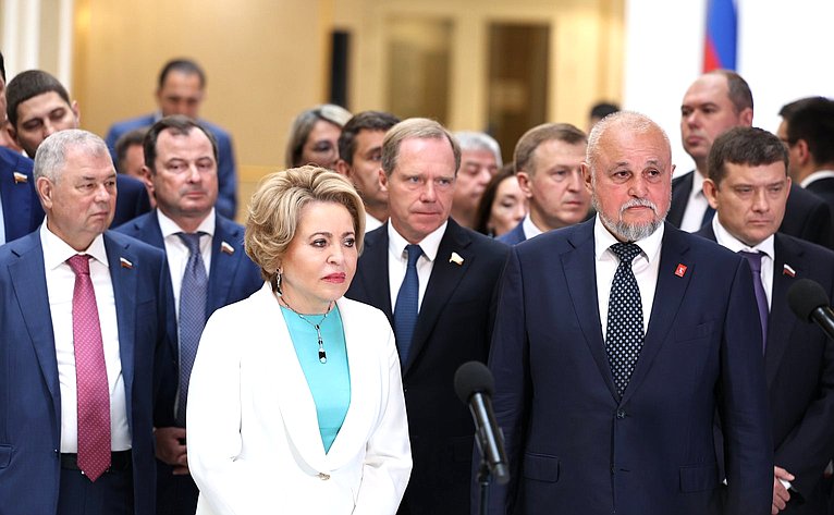 Председатель СФ Валентина Матвиенко и Министр энергетики РФ Сергей Цивилев приняли участие в торжественной церемонии подключения к природному газу социальных, спортивных и коммунально-бытовых объектов в четырёх субъектах Российской Федерации