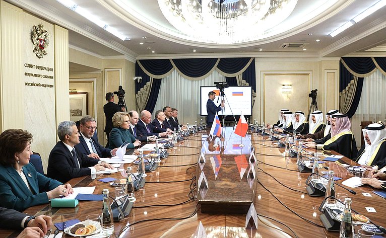 Встреча Председателя Совета Федерации Валентины Матвиенко и Короля Бахрейна Хамада Бен Исы Аль-Халифы