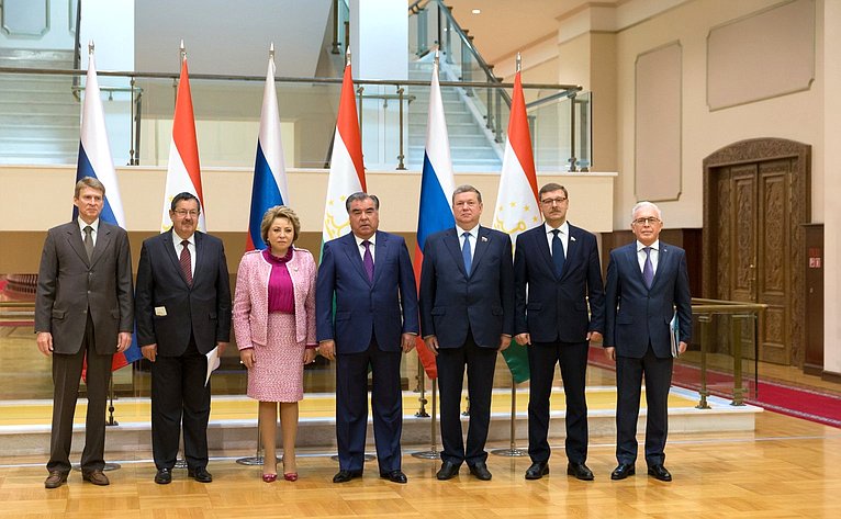 Встреча делегации Совета Федерации с Президентом Республики Таджикистан Эмомали Рахмоном