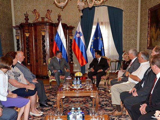 Официальный визит делегации Совета Федерации во главе с Ю. Воробьевым в Словению