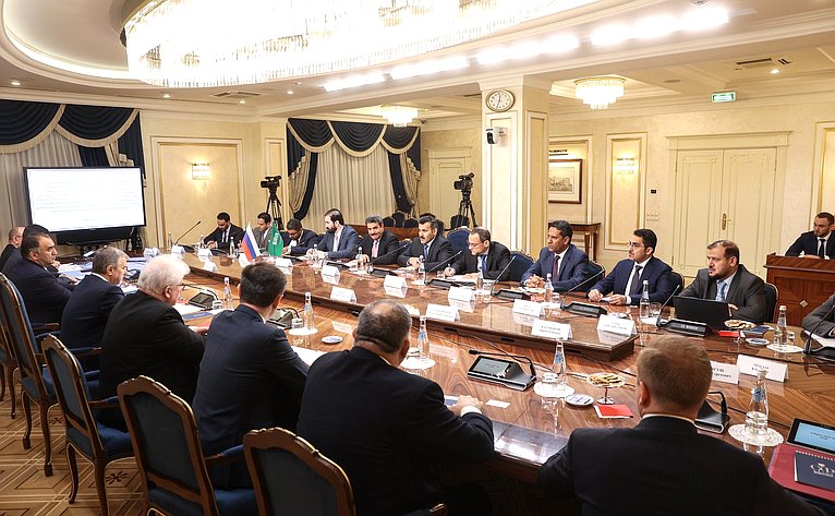 Встреча руководителя группы по сотрудничеству СФ с Консультативным советом Королевства Саудовская Аравия Белана Хамчиева с Чрезвычайным и Полномочным Послом Королевства Саудовская Аравия в Йеменской Республике