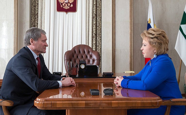 Встреча В. Матвиенко с губернатором Курганской области