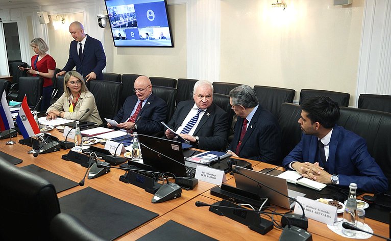 Встреча группы по сотрудничеству Совета Федерации с парламентами стран Латинской Америки и группы дружбы с Россией Палаты сенаторов Национального конгресса Республики Парагвай
