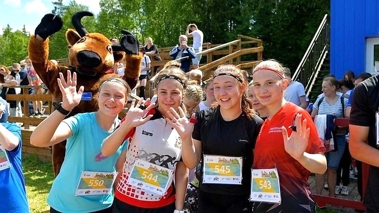 В национальном парке «Смоленское Поозерье» состоялся традиционный легкоатлетический забег «Бежим за зубров»
