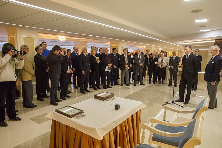 Открытие Международной филателистической выставки «Россика-2014», посвященной 100-летию начала Первой Мировой войны