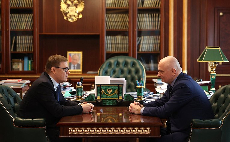 Встреча Андрея Клишаса с губернатором Челябинской области Алексеем Текслером