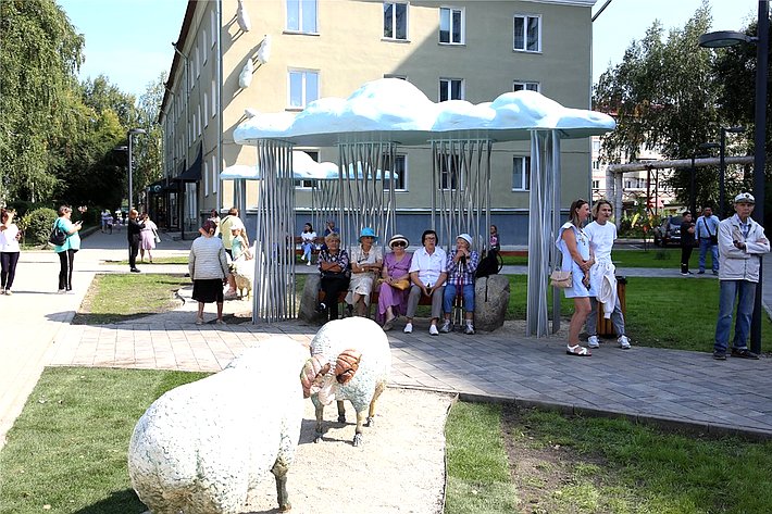 Открытие обновленного сквера «Сад камней» в центре Горно-Алтайска