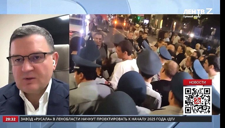 Сергей Перминов ответил на вопросы регионального телевидения «ЛенТВ24» о массовых протестных выступлениях в Армении с требованиями отставки премьер-министра республики