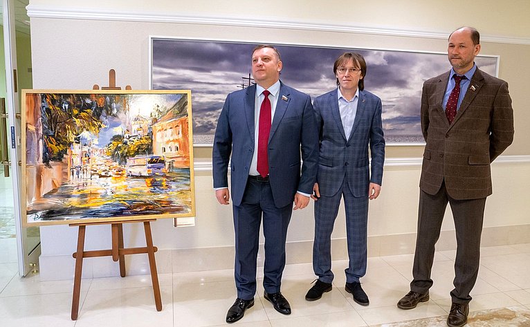 Открытие в Совете Федерации выставки художника Николая Добрина