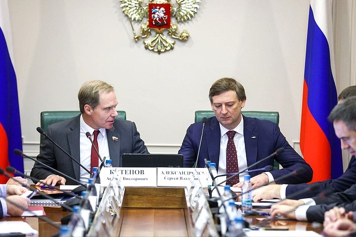 Встреча сенаторов с генеральным директором и председателем правления ПАО «Аэрофлот – Российские авиалинии» Сергеем Александровским