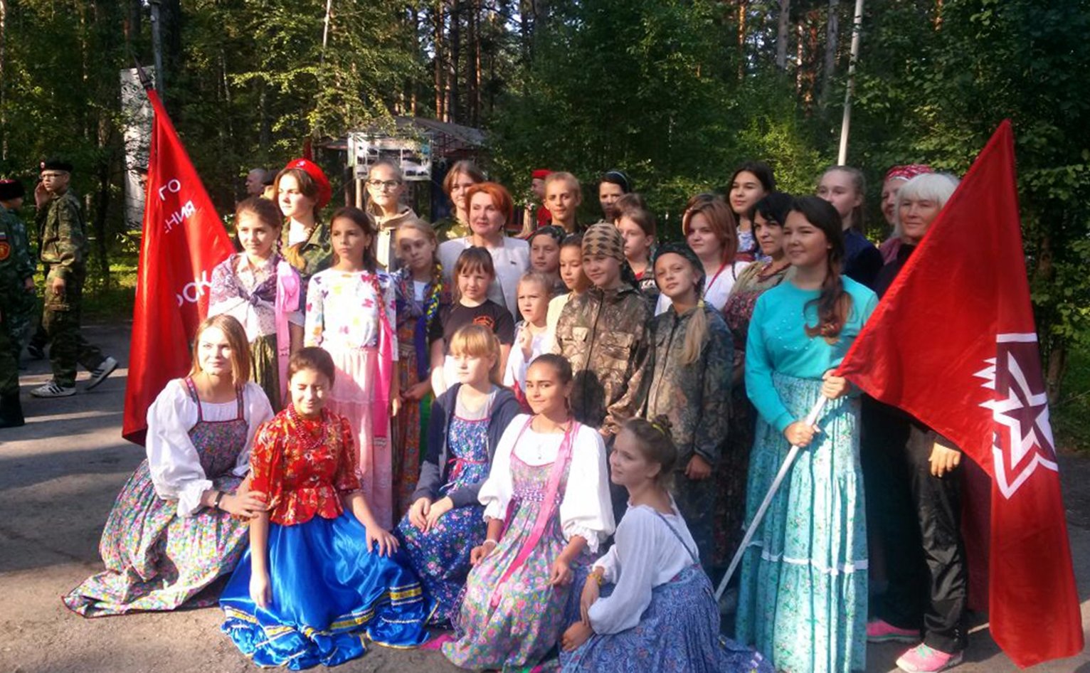 Н. Болтенко встретилась с участниками отрядов движения «Юнармия»