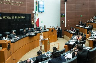 Председатель Совета Федерации В. Матвиенко выступила в Сенате Генерального Конгресса Мексики
