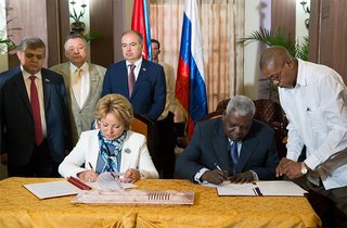 Официальный визит на Кубу российской делегации во главе с Председателем Совета Федерации В. Матвиенко