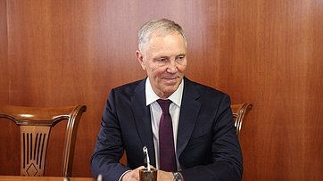 Встреча Председателя Совета Федерации Валентины Матвиенко с губернатором Херсонской области Владимиром Сальдо