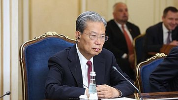 Встреча Председателя Совета Федерации Валентины Матвиенко с Председателем Постоянного комитета Всекитайского собрания народных представителей (ВСНП) Китайской Народной Республики Чжао Лэцзи