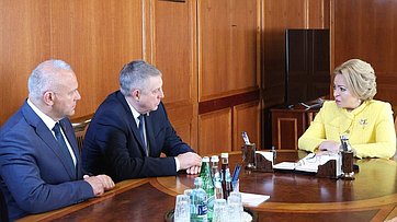 Председатель Совета Федерации Валентина Матвиенко провела встречу с руководством Брянской области