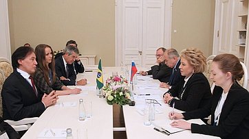 Встреча В. Матвиенко с Э. Оливейрой