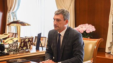 Встреча Председателя Совета Федерации Валентины Матвиенко с губернатором Амурской области Василием Орловым