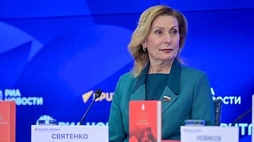 Заместитель Председателя СФ Инна Святенко приняла участие в пресс-конференции «Ко Дню защитника Отечества: вклад литературного сообщества в сохранение исторической памяти»