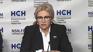 Ольга Ковитиди приняла участие в пресс-конференции «Война за Донбасс: К чему приведёт закон о реинтеграции?» в пресс-центре Национальной Службы Новостей