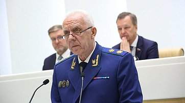Выступление на заседании Совета Федерации Генерального прокурора Российской Федерации Александра Гуцана с докладом о состоянии законности и правопорядка в Российской Федерации и о проделанной работе по их укреплению за 2025 год