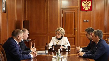 Встреча Председателя СФ Валентины Матвиенко с руководством Республики Адыгея