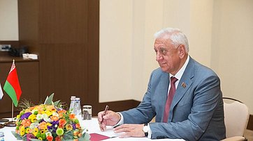 Спикер СФ В. Матвиенко провела встречу с Председателем Совета Республики Национального Собрания Беларуси М. Мясниковичем