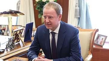 Встреча Председателя Совета Федерации Валентины Матвиенко с губернатором Алтайского края Виктором Томенко