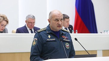 Выступление министра Российской Федерации по делам гражданской обороны, чрезвычайным ситуациям и ликвидации последствий стихийных бедствий Александра Куренкова