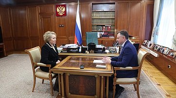 Встреча Председателя Совета Федерации Валентины Матвиенко с Губернатором Ростовской области
