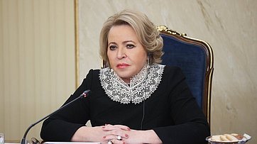 Встреча Председателя Совета Федерации Валентины Матвиенко с Председателем Сената Парламента Исламской Республики Пакистан Юсуфом Разой Гилани