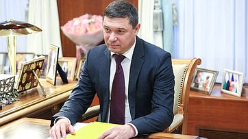 Встреча Председателя Совета Федерации Валентины Матвиенко с главой Тамбовской области Евгением Первышовым