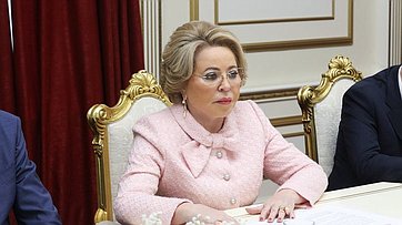 Встреча Председателя Совета Федерации Валентины Матвиенко с Председателем Национального Собрания Республики Армения Аленом Симоняном