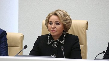 Выступление Председателя Совета Федерации Валентины Матвиенко на открытии 518-го заседания Совета Федерации