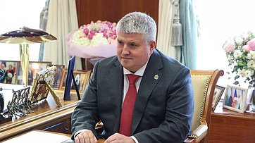 Встреча Председателя Совета Федерации Валентины Матвиенко с губернатором губернатором Новгородской области Александром Дроновым