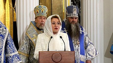 Выступление Валентины Матвиенко на торжественном мероприятии по случаю освящения собора Казанской иконы Божией Матери Богородицкого монастыря