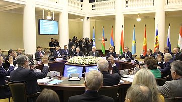 Выступление В. Матвиенко на заседании Совета МПА СНГ