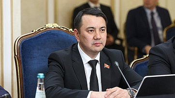 Валентина Матвиенко провела встречу с Председателем Жогорку Кенеша Киргизской Республики Марленом Маматалиевым