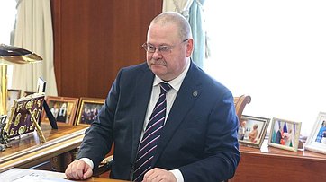 Встреча Председателя СФ Валентины Матвиенко с губернатором Пензенской области Олегом Мельниченко
