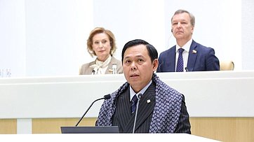 Выступление Председателя Совета представителей регионов Республики Индонезии Султана Бактиара Наджамудина