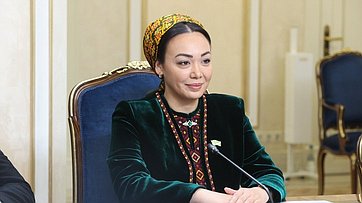 Встреча Председателя Совета Федерации Валентины Матвиенко с Председателем Меджлиса Туркменистана Дуньягозель Гулмановой